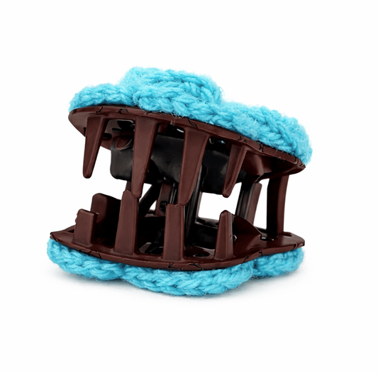 Handmade Crochet Flower Hair Claw Clip – Pack of 2 | Soft Grip Floral Clutcher for Women & Girls - TrendySpice Store