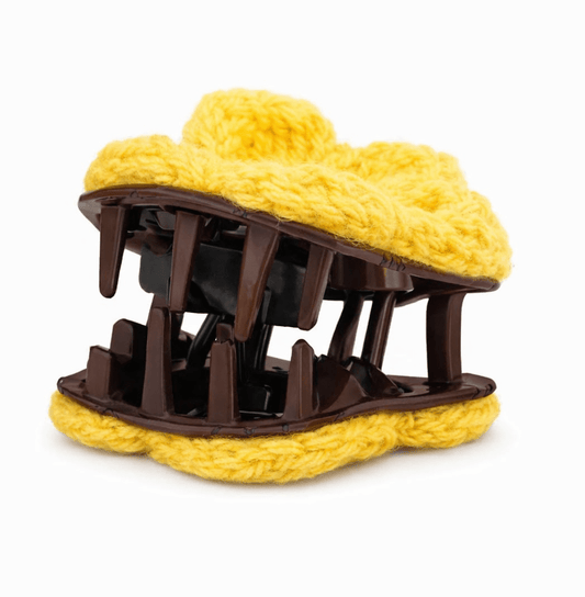 Handmade Crochet Flower Hair Claw Clip – Pack of 2 | Soft Grip Floral Clutcher for Women & Girls - TrendySpice Store